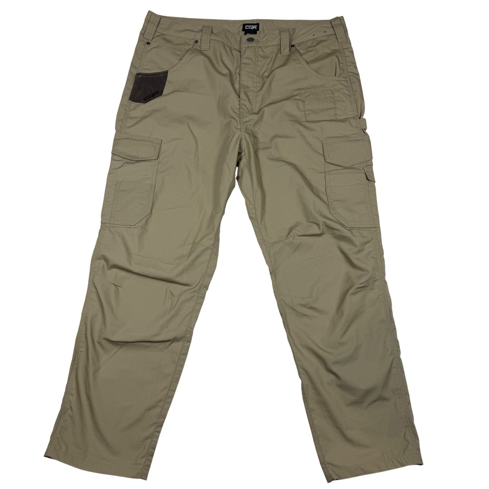 CQR Tactical Cargo Pants Mens 38x30 Khaki Ripstop Work Hiking TWP304